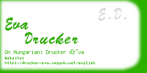 eva drucker business card